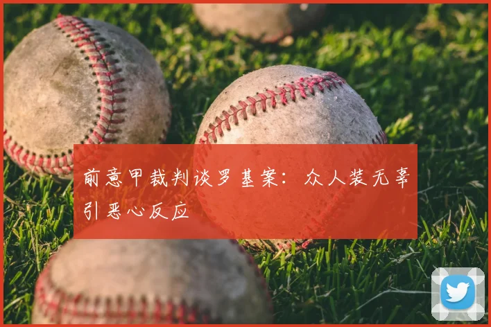 前意甲裁判谈罗基案：众人装无辜引恶心反应